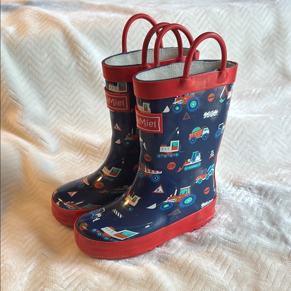 Be Miel Kids' Playful Vehicle Rain Boots